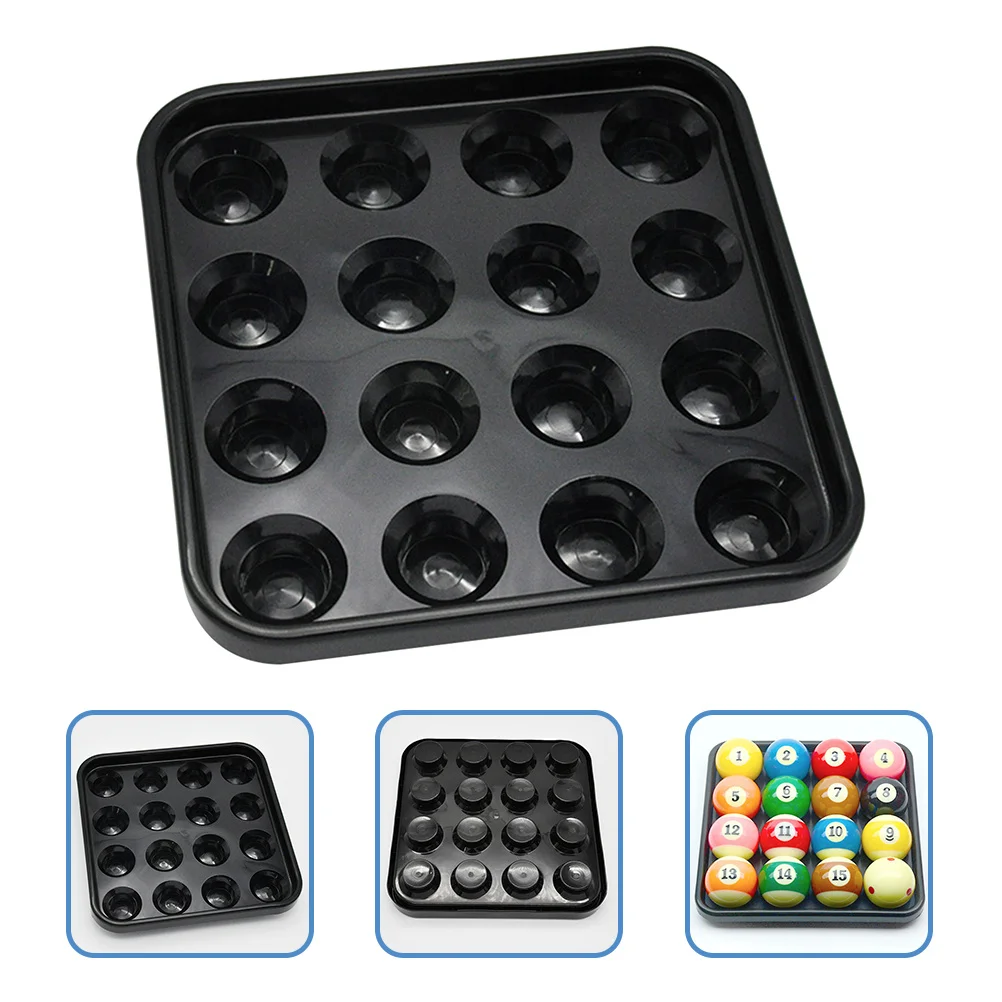 صينية حمل كرة البلياردو المحمولة حامل تخزين بلاستيكي لـ 16 كرة مناسبة لحفلات النادي وغرفة الألعاب وطاولة البلياردو #5