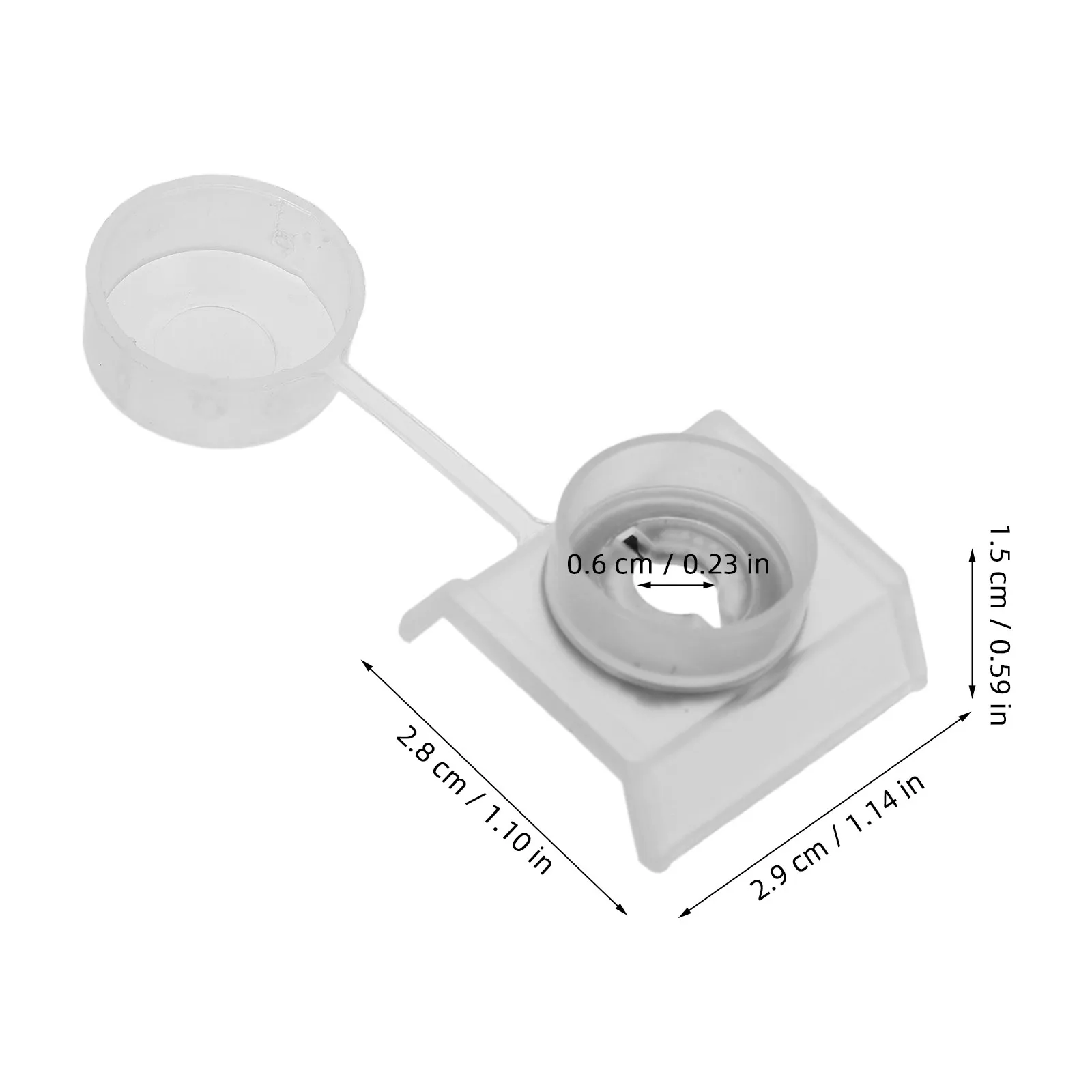 100Pcs Roof Tile Screw Strap Caps Plastic Waterproof Screw Protector Cover Rustproof Leak Proof for Metal Roofing
