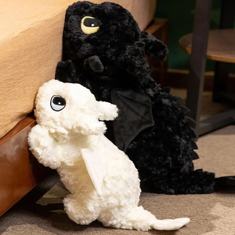 

55/70cm Night Fury Toothless Plush Pillows Cute Decor For Bed Light Fury Dragon Stuffed Toys Anime Movie Plush Doll Kids Gifts