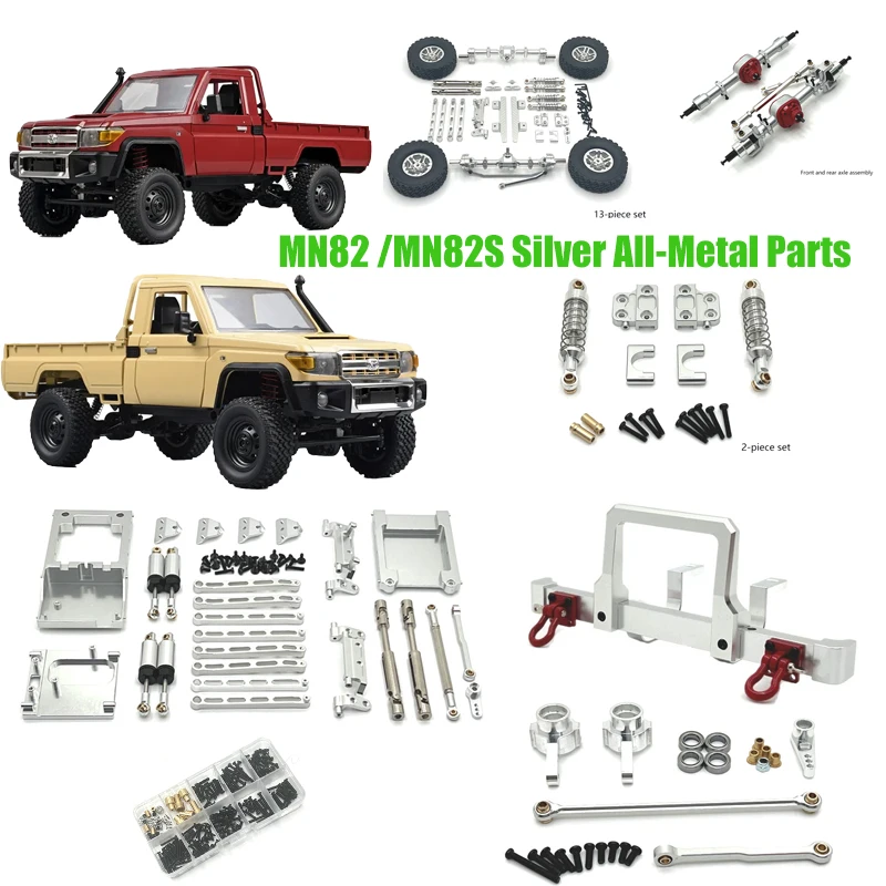 

1/12 MN82 LC79 MN82S MN82PR0 RC Car Front and Rear Axle Remote Control Accessories Drive Shaft Shock Absorber RC Upgrade Parts