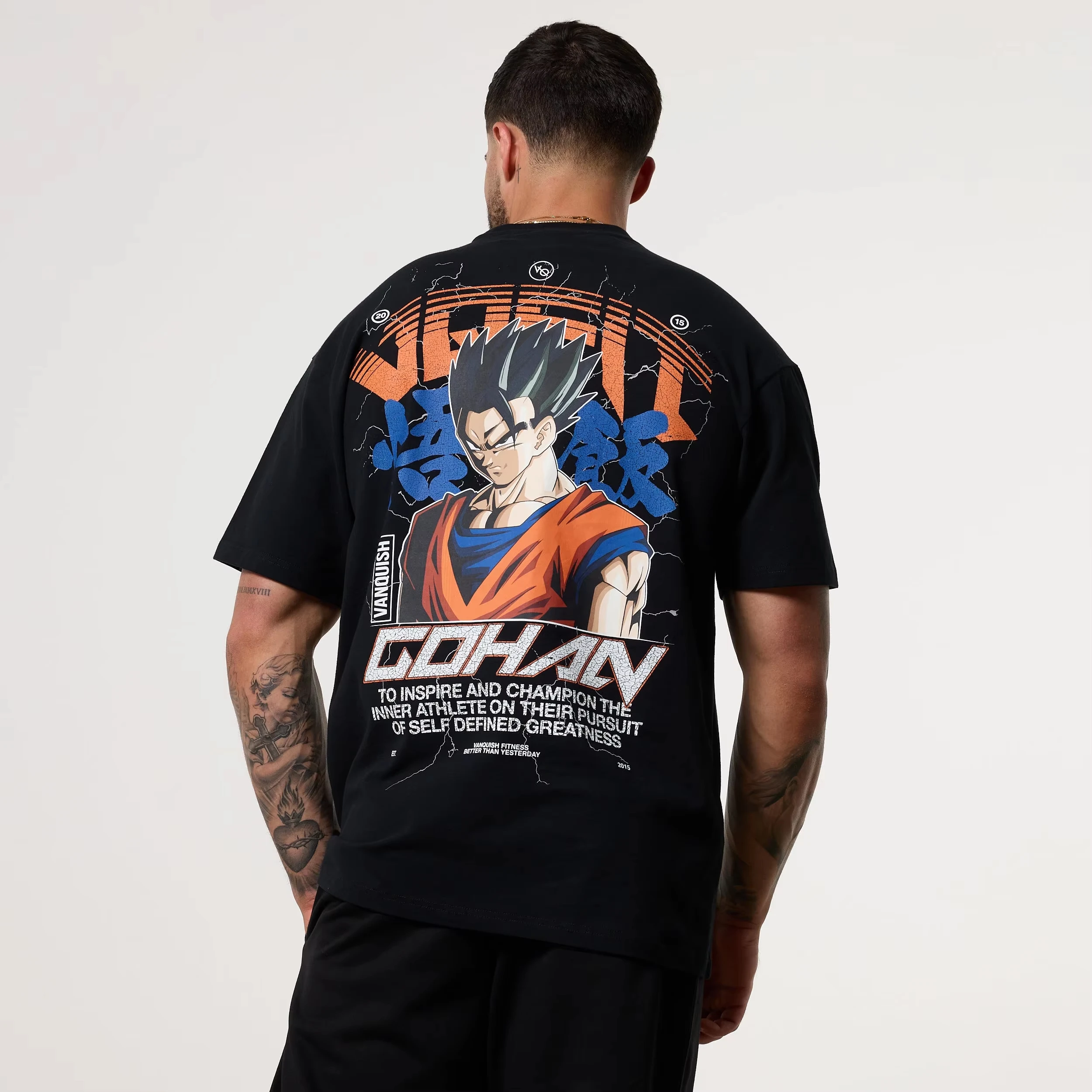 2026 Summer New Gohan Dragon Ball Fitness Training Trendy Casual T-Shirt Men's Clothing Women's Luxury Brand T Shirt