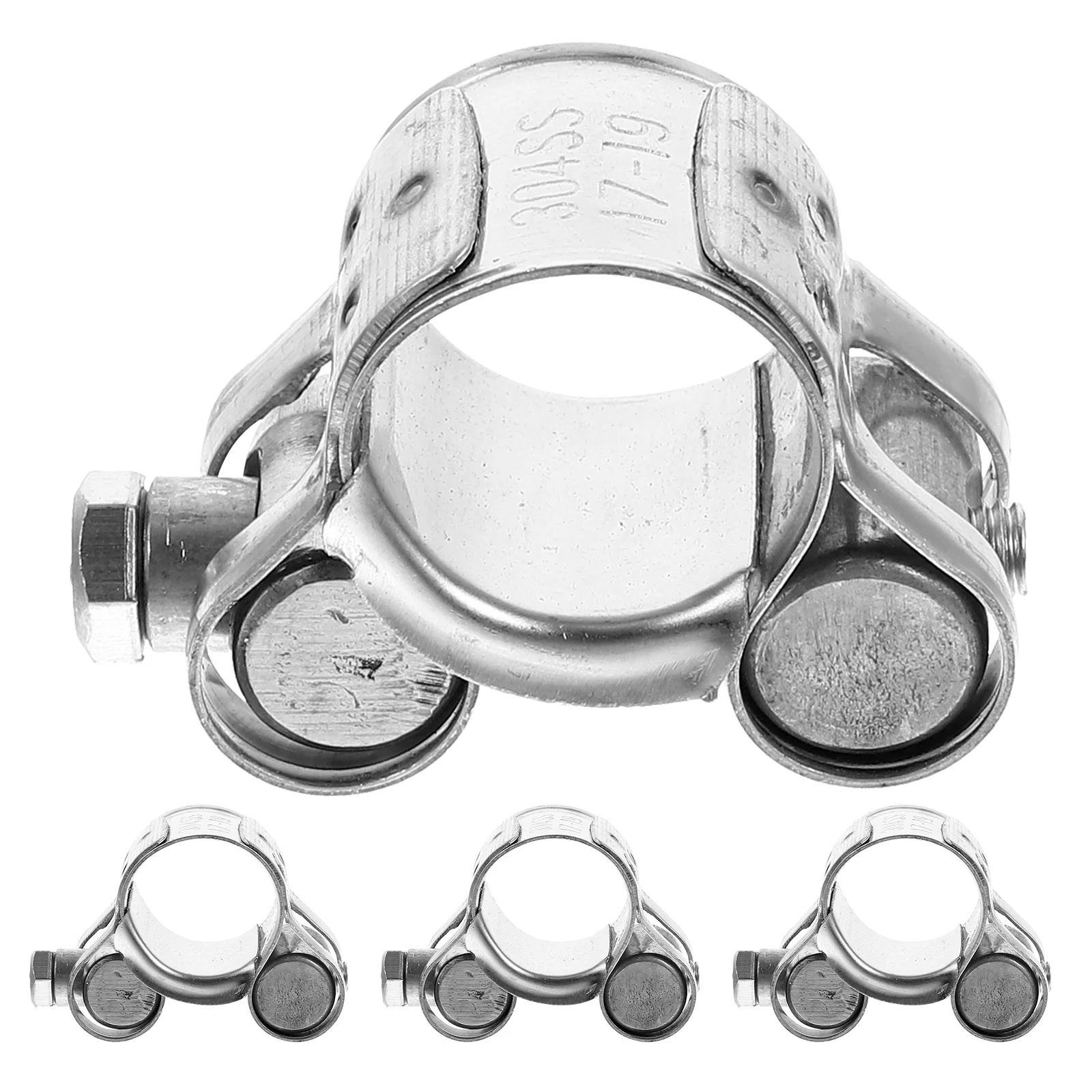 

4 шт. хомут для шланга из нержавеющей стали, регулируемый 17-19 мм, сверхмощные прочные зажимы с Т-образным болтом для автомобильной промышленной морской водопроводной трубы