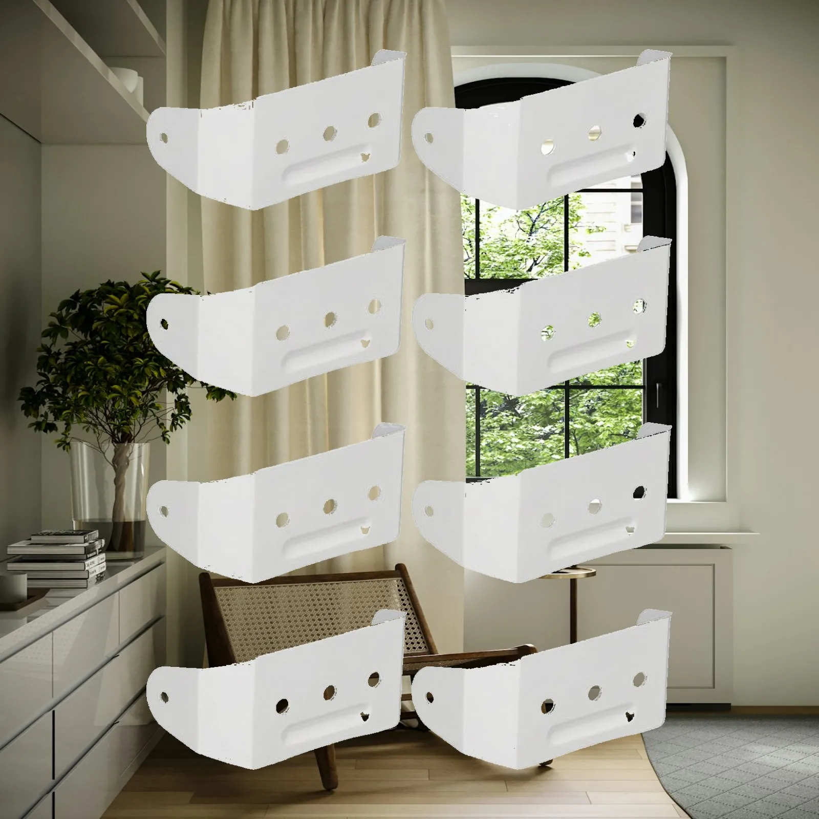 Downspout Strap Bracket for Gutter Fastener Aluminum Alloy Wall Mount Pipe Holder Outdoor Use