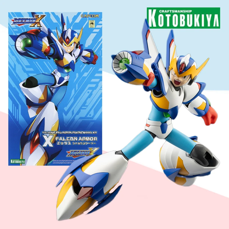 

Kotobukiya Original BOX ROCKMAN MEGAMAN X FALCON ARMOR NON Scale Full Action Anime plastic model kit Assembly toy gift for kids