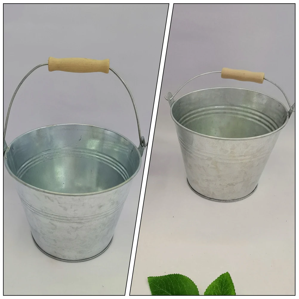 

3pcs Tin Bucket Fireplace Ashes BBQ Charcoal Container Iron Wood Storage Grease Bucket Large Capacity Easy Wash Durable