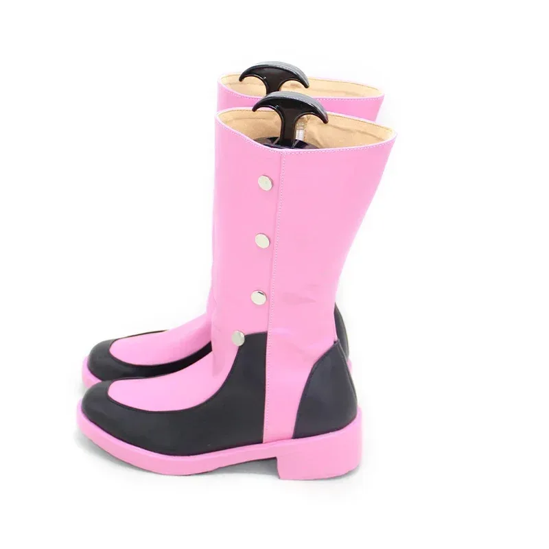 

25COSPink Sakura Cosplay Shoes Anime Card Captor Sakura Cosplay Prop PU Leather Shoe Halloween Carnival Boot Custom Made