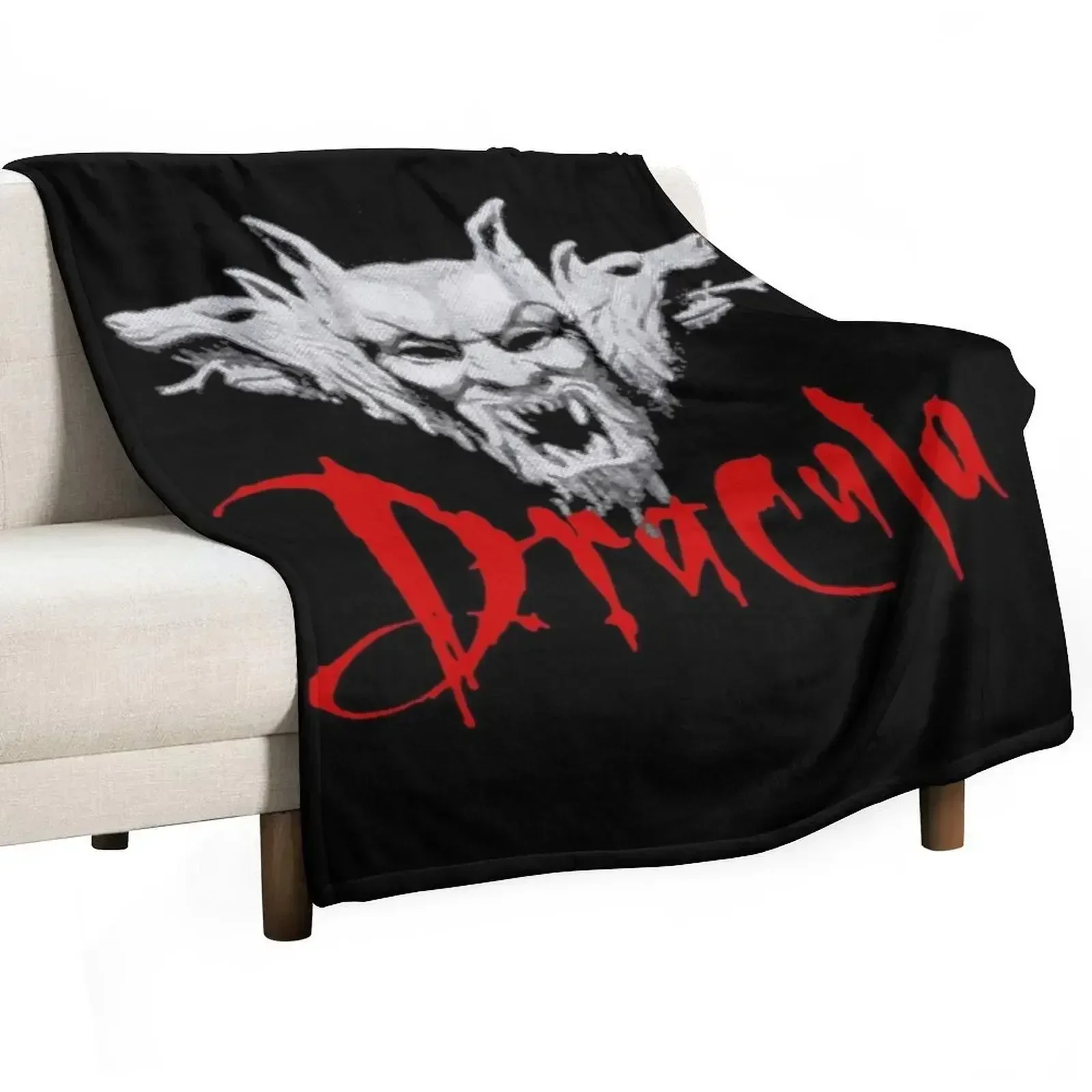 Dracula Bram Stoker Throw Blanket bed plaid Vintage Blankets