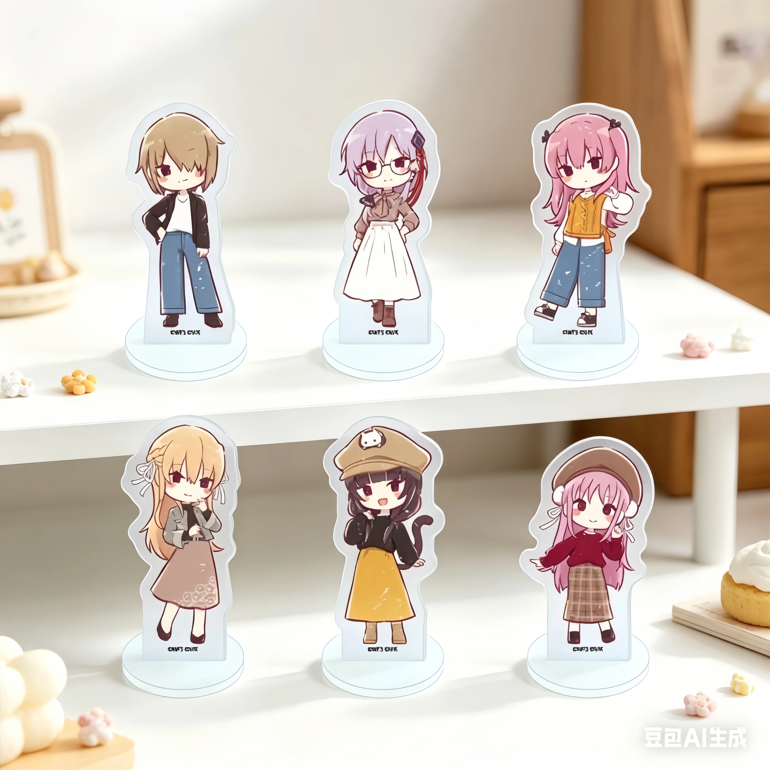 18 piezas/Heaven Burns Red 10cm NUEVO Soporte de Acrílico, Exhibición de Escritorio, Regalo de Erika Aoi para Fans, Decoración de Dormitorio, Llavero, Tienda de Fábrica