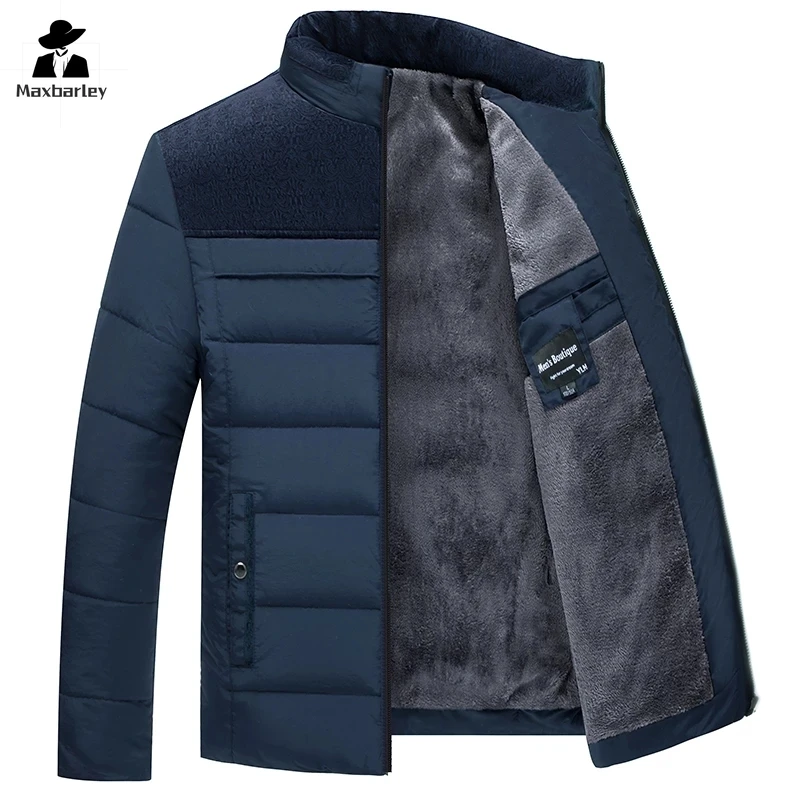 

Hot-selling Mens Winter Jackets and Coats Male Parka Thick Warm Solid Color Men's Coat Padded Overcoat Outerwear Windbreakers