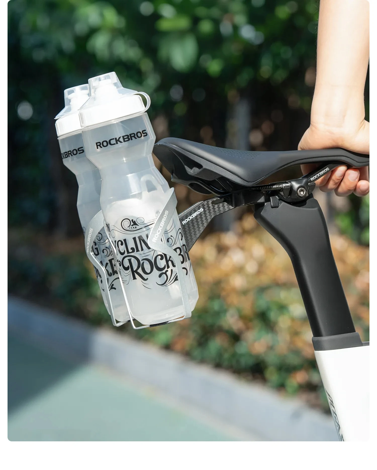 Fahrrad-Flaschenhalter-Adapter zur Verlängerung für Triathlon-, Rennrad- und MTB-Fahrräder – Flaschenhalterung zur Verlängerung des hinteren Sattels – Detail 9