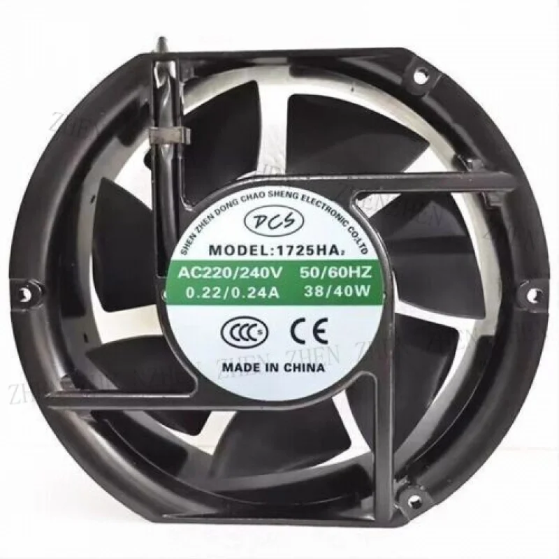 Y  1Pc. New FOR DCS 1725HA2 Cooling Fan AC220/240V 0.22/0.24A 38/40W 17CM 2Pin 7-Blades