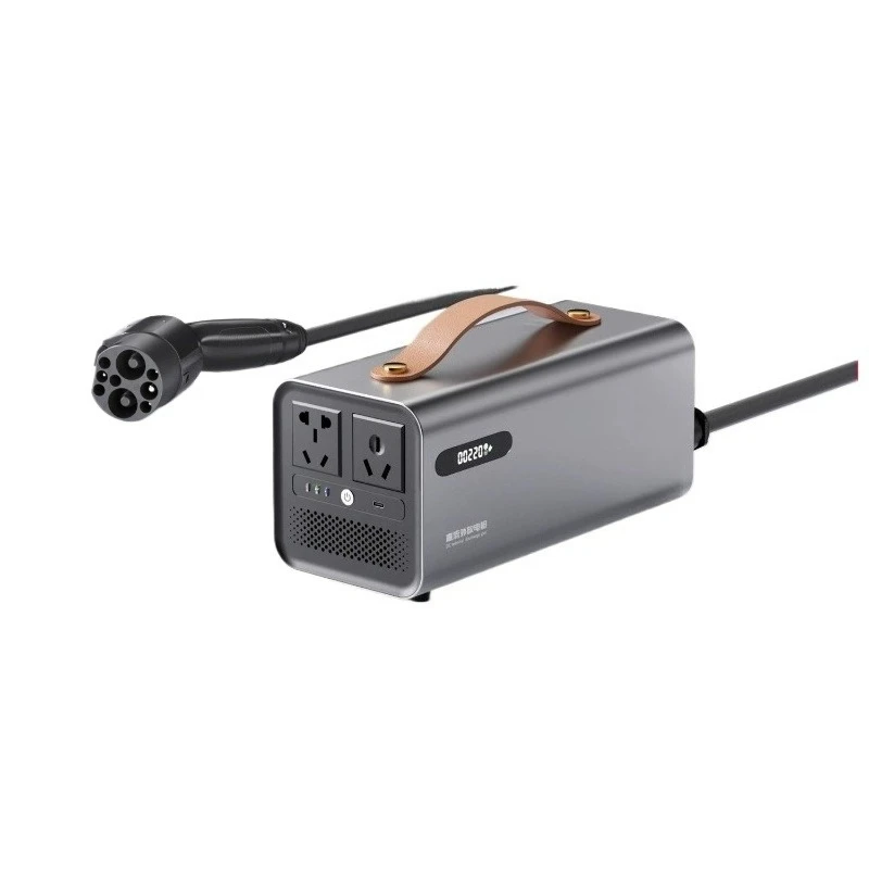 

Порт быстрой зарядки постоянного тока. Внешний разрядный пистолет, совместимый с автомобилями и другими внешними инверторами разряда.