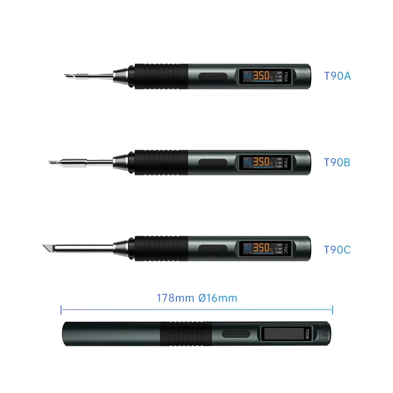ALIENTEK T90A/B Inteligentna Lutownica 140W Szybkie Topienie Cyny w 2-5 Sekund, Regulacja Temperatury, Indukcyjne Wyłączanie, Przenośne Narzędzia do Napraw — 2