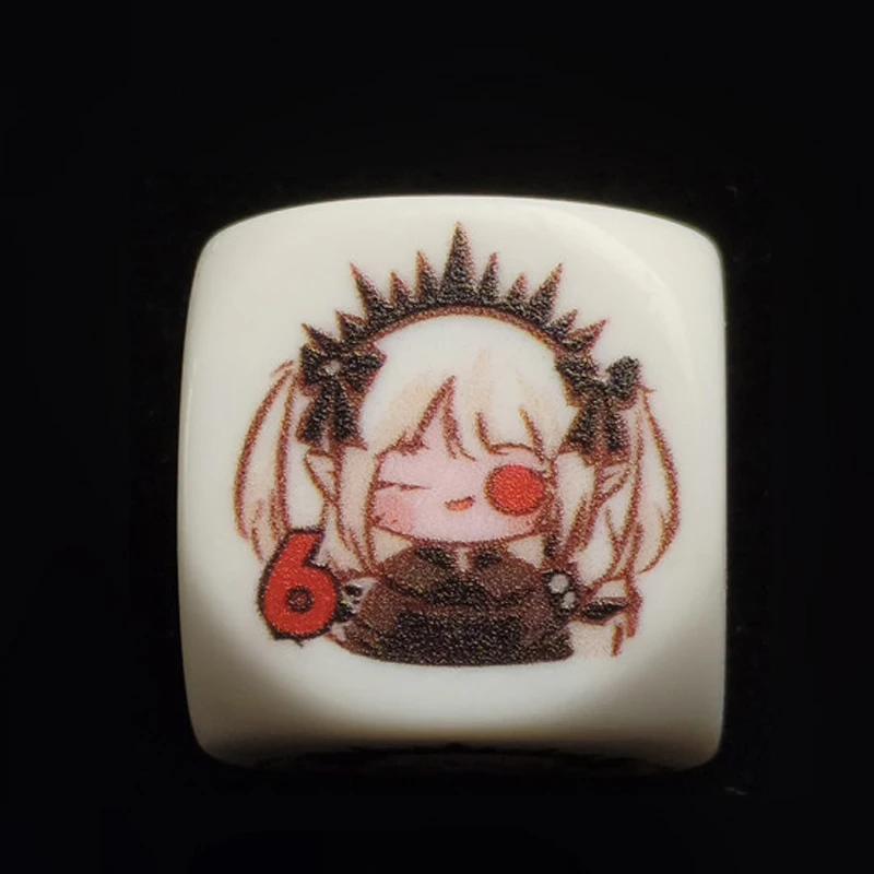 Diy Self Made Yu-Gi-Oh! A Bao A Qu The Lightless Shadow Dice 1 Piece A Bao A Qu Damage Counter Damage Counter Dice Gift Toys