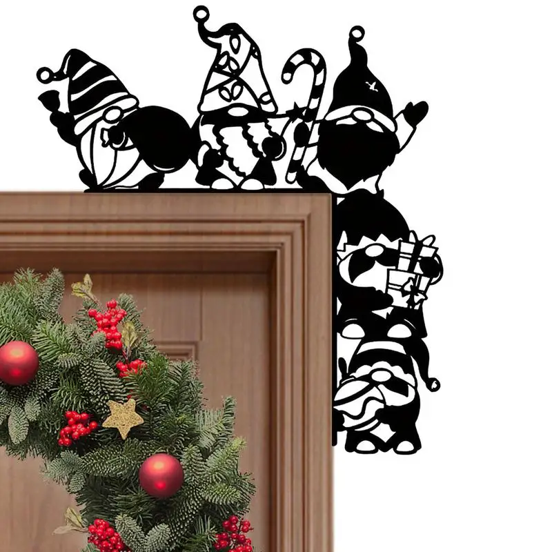 Christmas Door Frame Decoration Door Toppers Home Decor Creative Funny Home Door Sitter Door Corner Sign For Living Room Bedroom