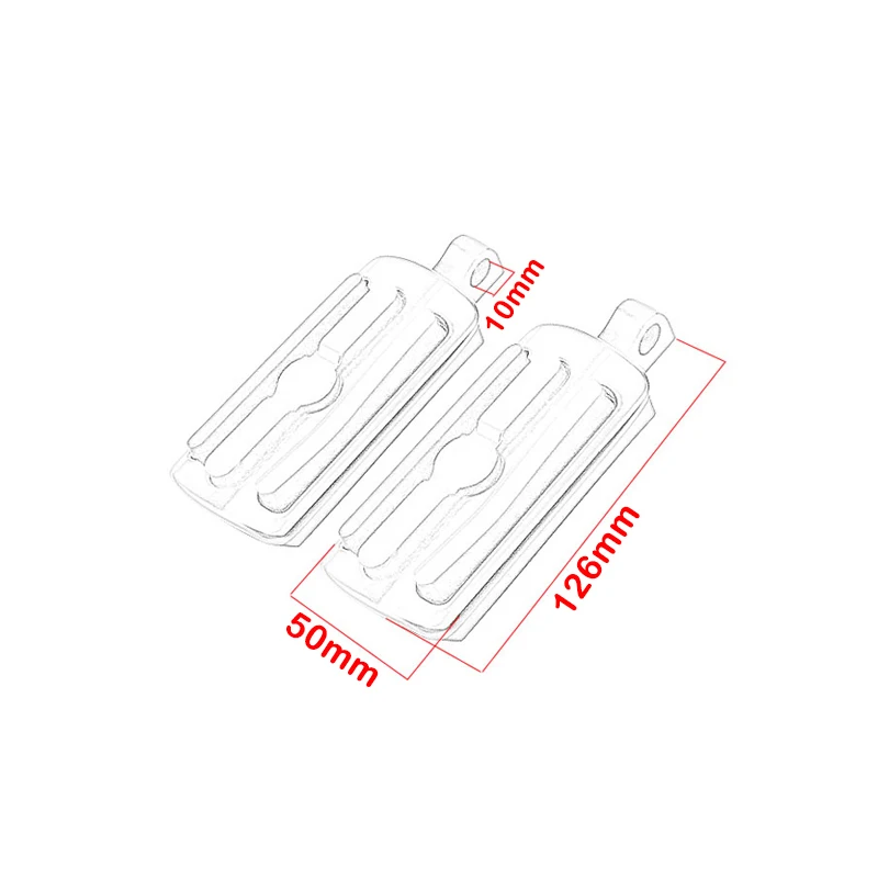 1 Pair Footpeg Motorcycle Passenger Rear Foot Peg Footrest For Harley Sportster Iron Touring Custom Dyna Fat Bob Softail Fat Boy