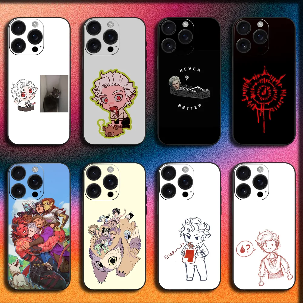 

Game Astarion B-Baldurs Gate 3 Phone Case For iPhone 16,15,14,13,12,11,Pro,XS,Max,XR,Plus,SE,Mini Soft Black Cover