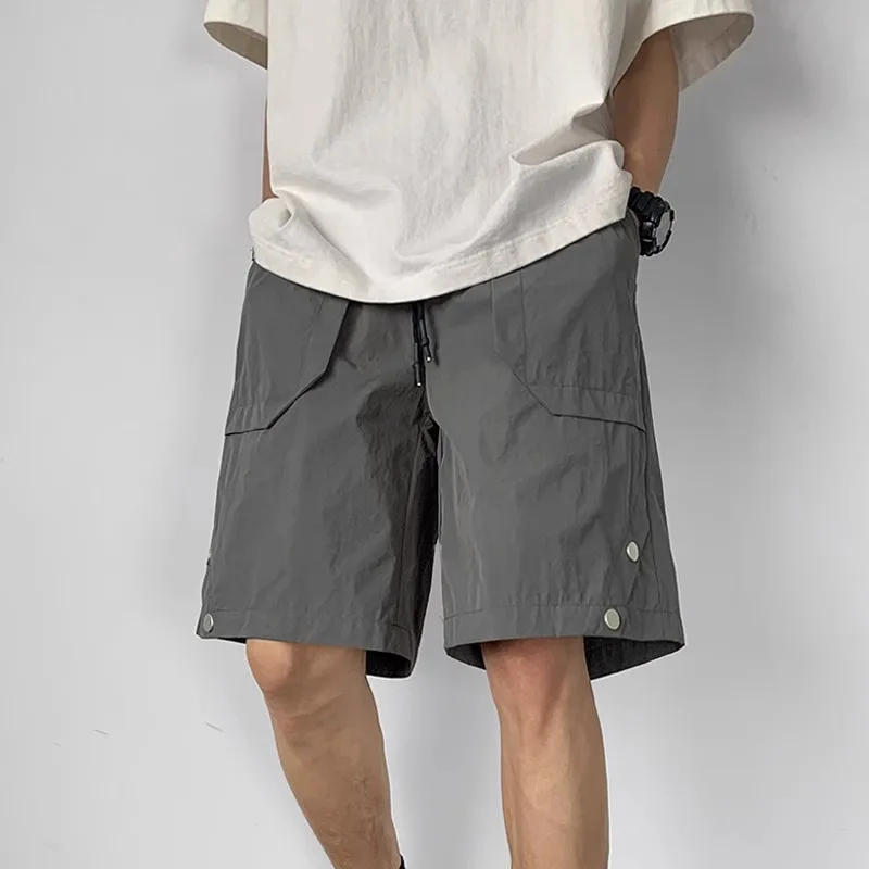 

Men Casual Shorts Summer Ice Silk Mens Fashion Pants Mens Bermuda Beach Breathable Shorts Plus Size Cargo Sweatpants