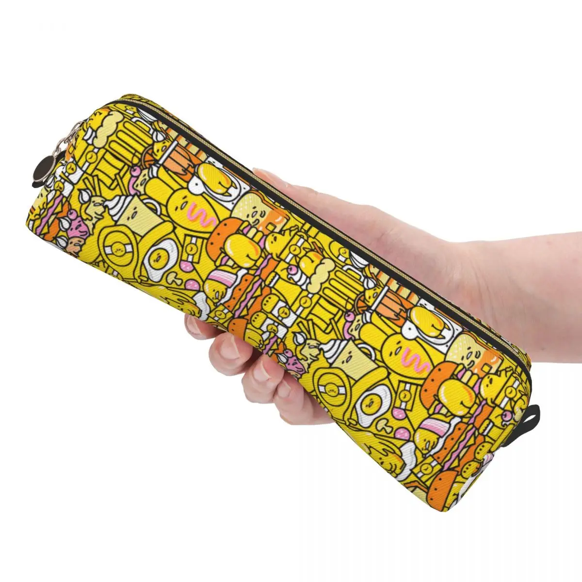 Cartoon Gudetama The Lazy Egg Pencil Case Fun Pen Bag Student Large Storage Office Gift Pencil Pouch