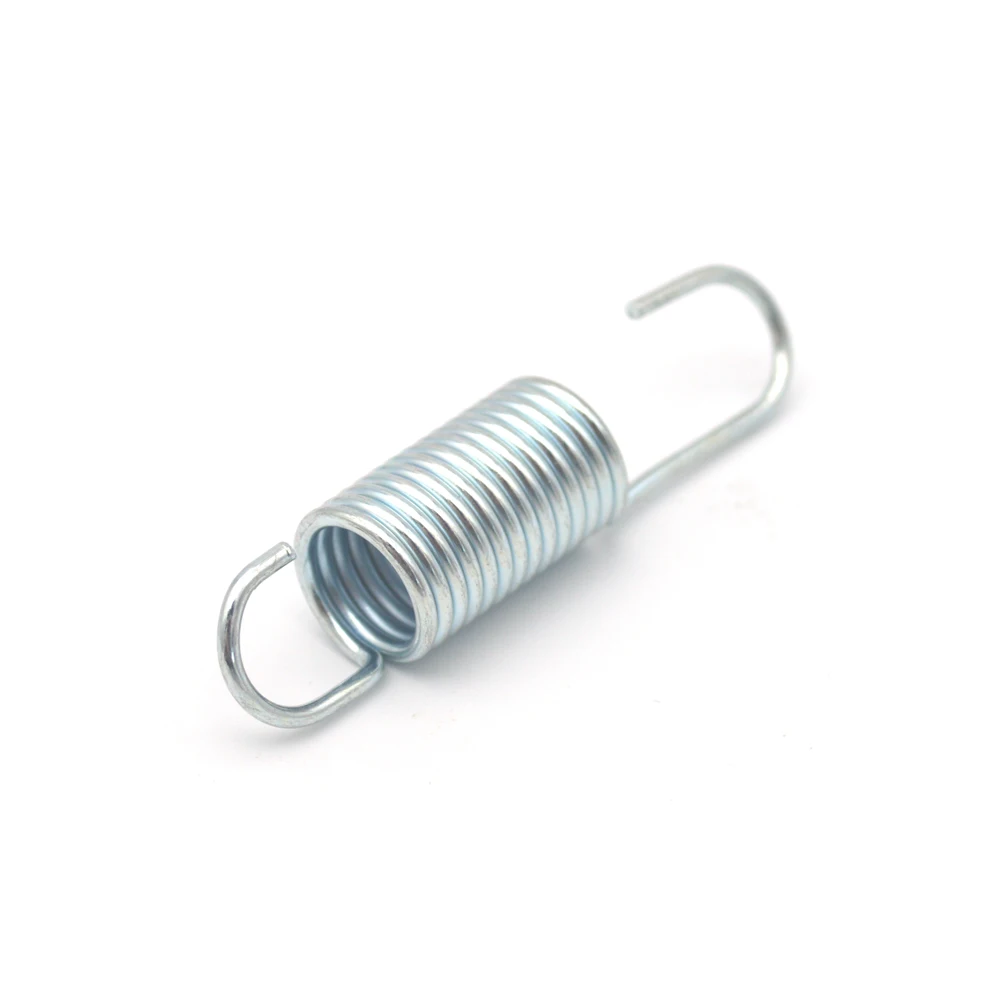 4pcs Customized Galvanized Steel Tension Spring With Hook Wire 1.5mm OD 12.5mm Length 56mm Machinery DIY Spring