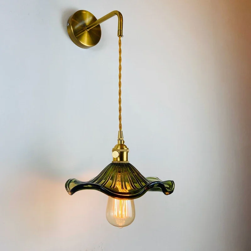 TINNY-Nordic Brass Wall Lamp, interior, sala de estar, quarto, cabeceira, moderno, Hotel, corredor, corredor