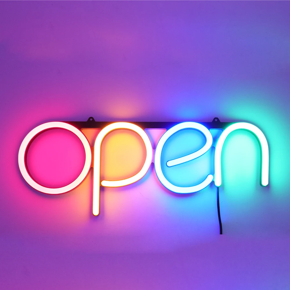 CALCA OPEN Neon Sign Business LED Light Lamp Integrative Ultra Bright Bar Club KTV Store Shop Advertising Lighting  Lamp