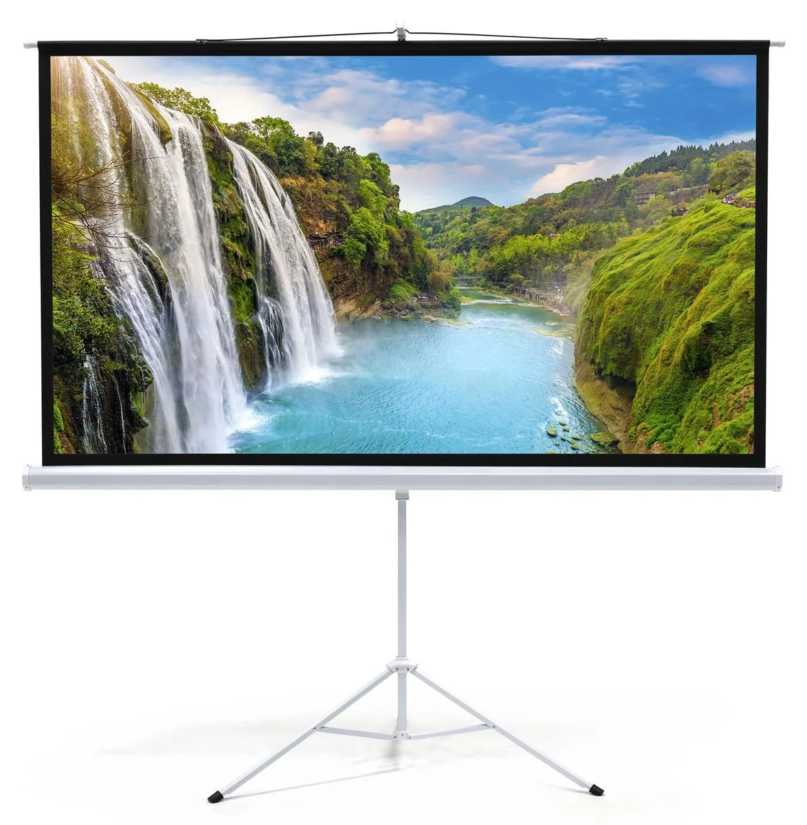 180x180cm Tripod Screen,Tripod Projector Screen, Projection Screens with Tripod Standing