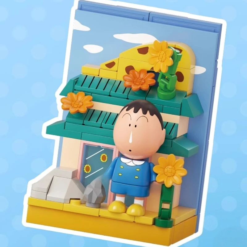 AREAX Kredki Shin-chan Klocki Naklejki Magnetyczne Magnesy na Lodówkę Edukacyjna Śliczna Zabawka Model Ozdoby Kolekcjonerski Prezent