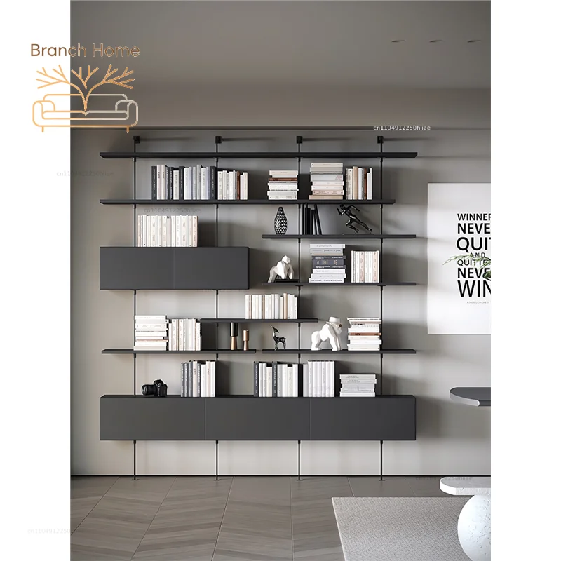 Storage display rack Shelf Display rack Wall multi-layer wall hanging Whole wall storage Minimalist baffle open bookshelf
