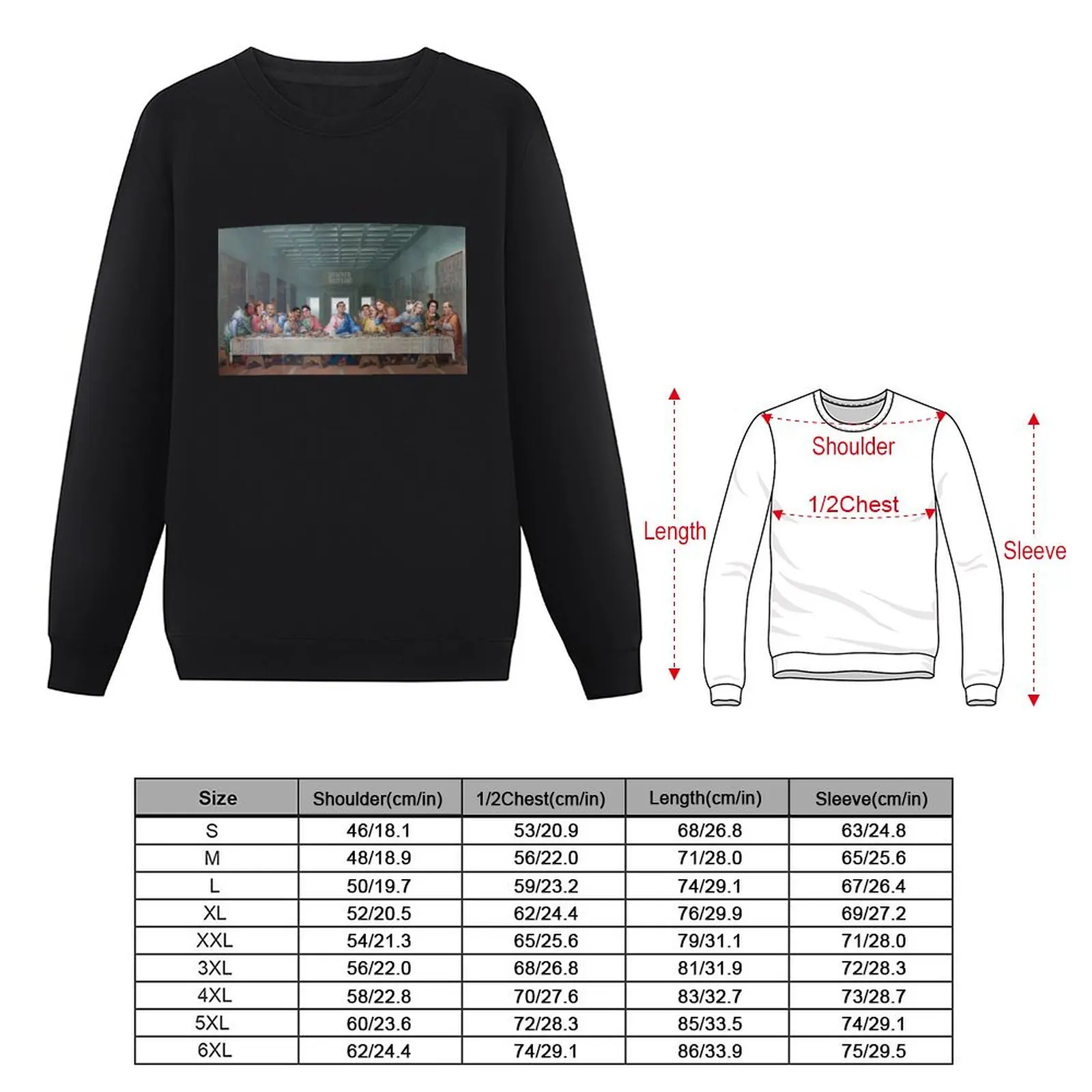 The Last Supper Office Edition Sweatshirt mens clothing blouse sweatshirts for men