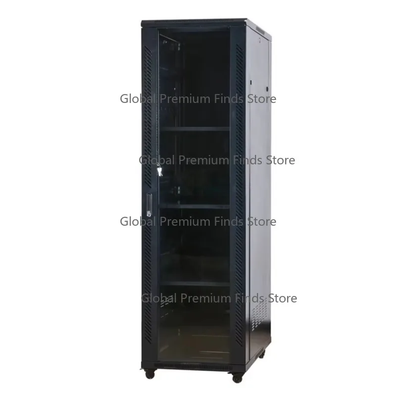 1000kg High Loading 12U-47U Network Cabinet Tempered Glass Door Server Rack with Locks