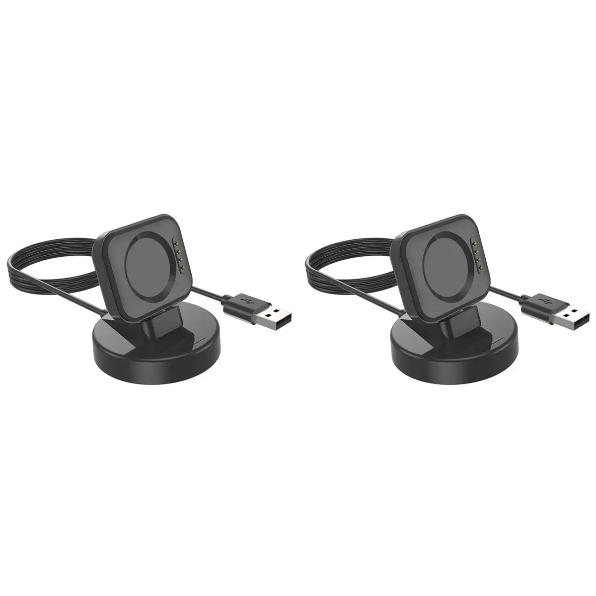 update. 2X Charger Dock Station Mobile Phone Holder Charger Cable Dock Smart Watch Charger Stand for OPPO Watch 3 Pro/3/2 view 2