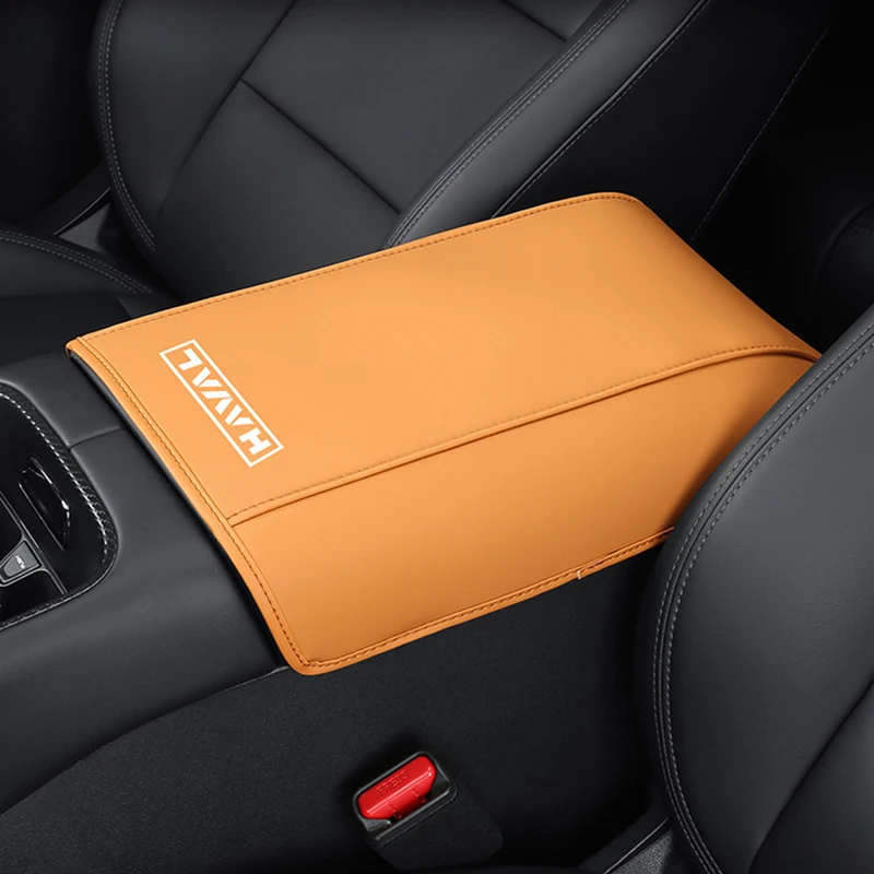 Car Armrest Mat Arm Rest Protection Cushion Auto Armrests Storage Box Cover Pad For Great Wall GWM Haval Raptor Meng Long