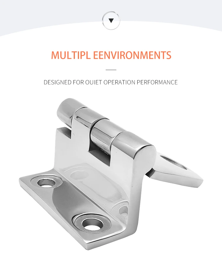 Alastin Stainless Steel Casting Hinge Flat Hinge Cabinet Doors For Windows 3 Holes Cast Strap Deck Hinge for Boat Hardware