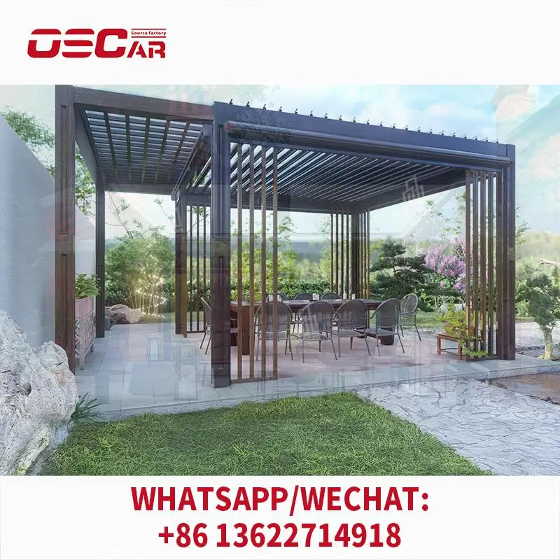 

Waterproof Aluminum Pavilion and Aluminium Garden Gazebos for Backyard Patio and Lawn pergolas