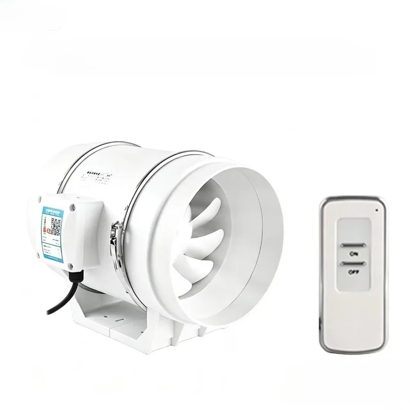 4/5/6inch Remote Control Exhaust Fans Home Silent Inline Pipe Duct Fan Bathroom Extractor Ventilation Kitchen Toilet Ventilator