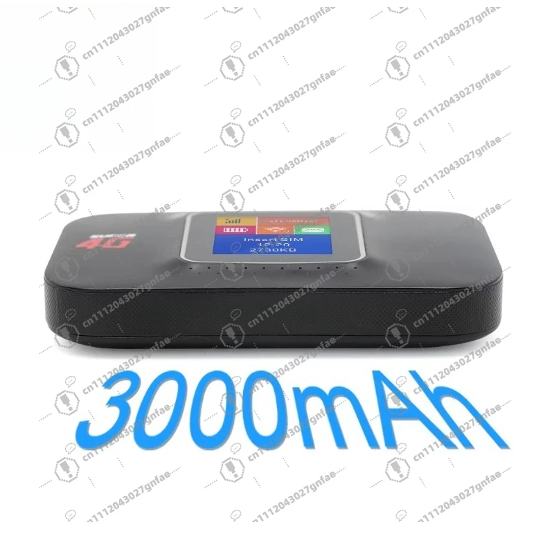 4G Pocket Mobile Wireless Router with 3000mAh Router, 4g Lte Modem with SIM Hotspotr Outdoor Router
