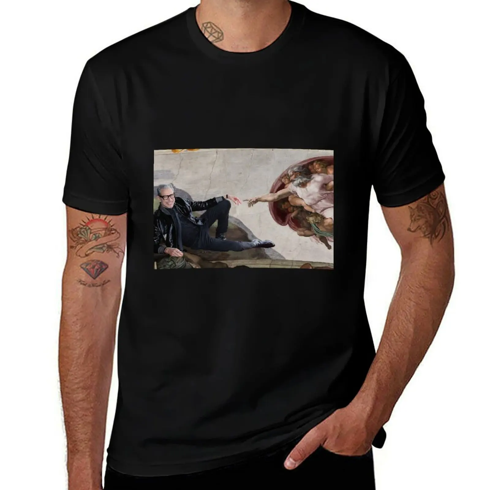Creation of Jeff T-Shirt Basic Simple Design Short Sleeve Shirt