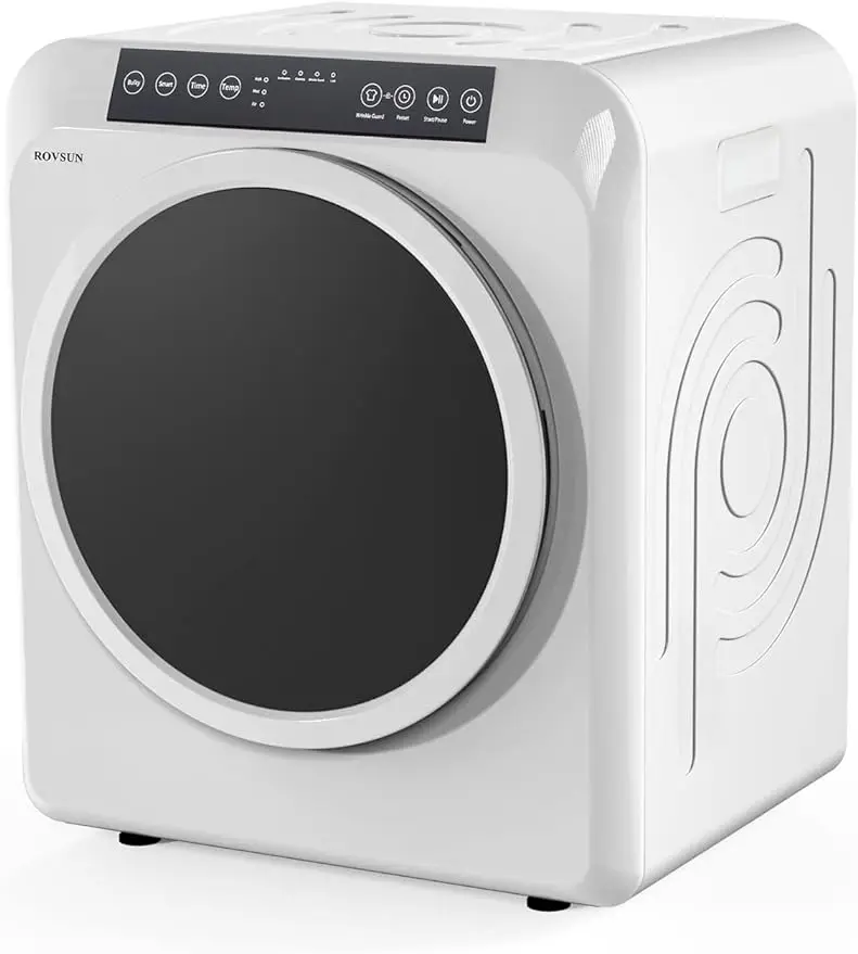 

13.2LB Portable Clothes Dryer,3.5 Cu.Ft High End Front Load Tumble Laundry Dryer with LCD Touch Screen,Stainless Steel