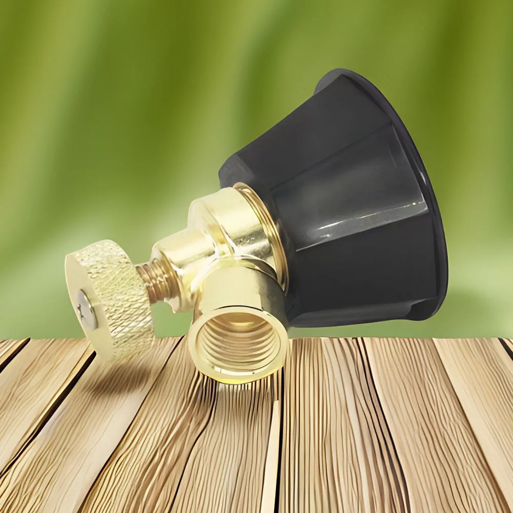 Brass Nozzle Agricultural Atomization Adjustable Nozzle Garden Alloy Black Cyclone Nozzle For Fruit Vegetable