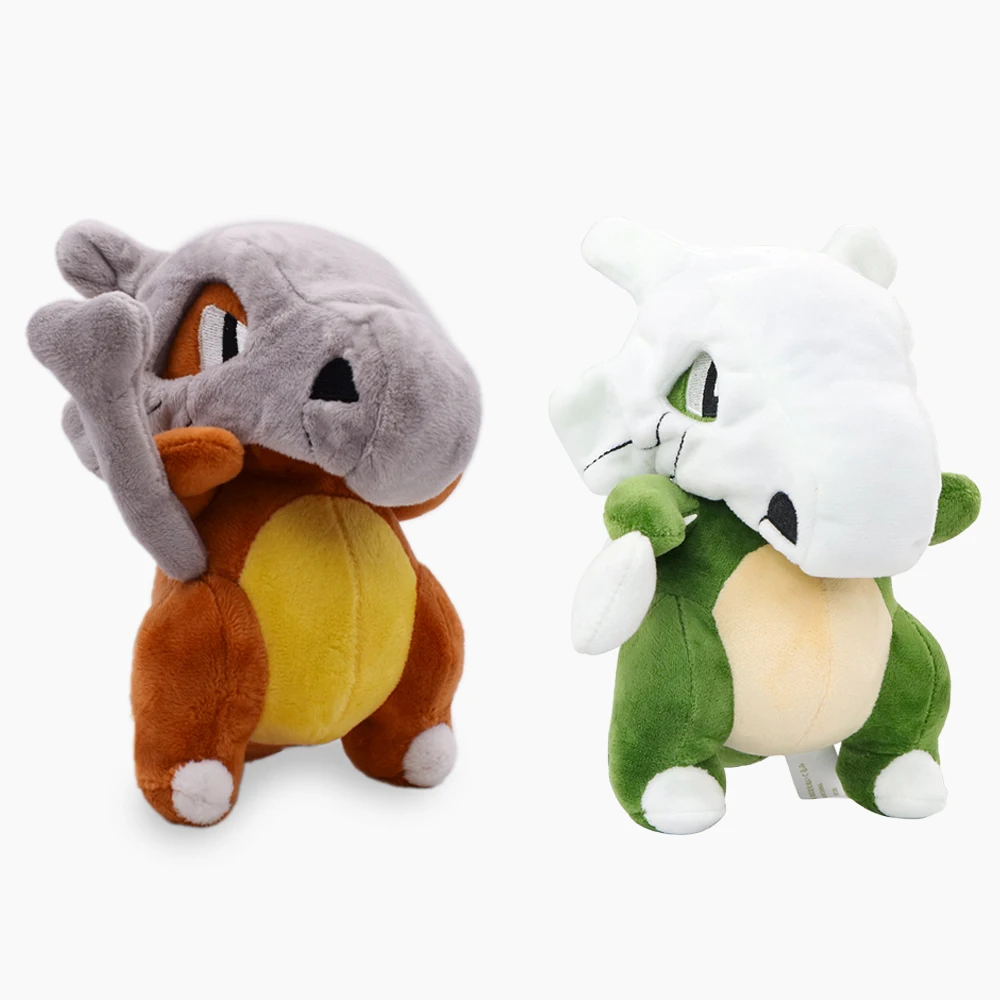 Cubone brinquedos de pelúcia cor incomum cubone macio animais de pelúcia brinquedo dos desenhos animados decoração aniversário todas as estrelas coleção presente 7 Polegada