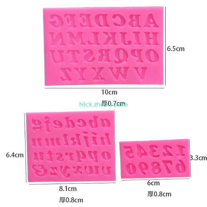 E15E 3 قطعة رقم الرسالة قلادة رسالة الراتنج قالب الايبوكسي أدوات صنع المجوهرات من مادة الراتنج #1