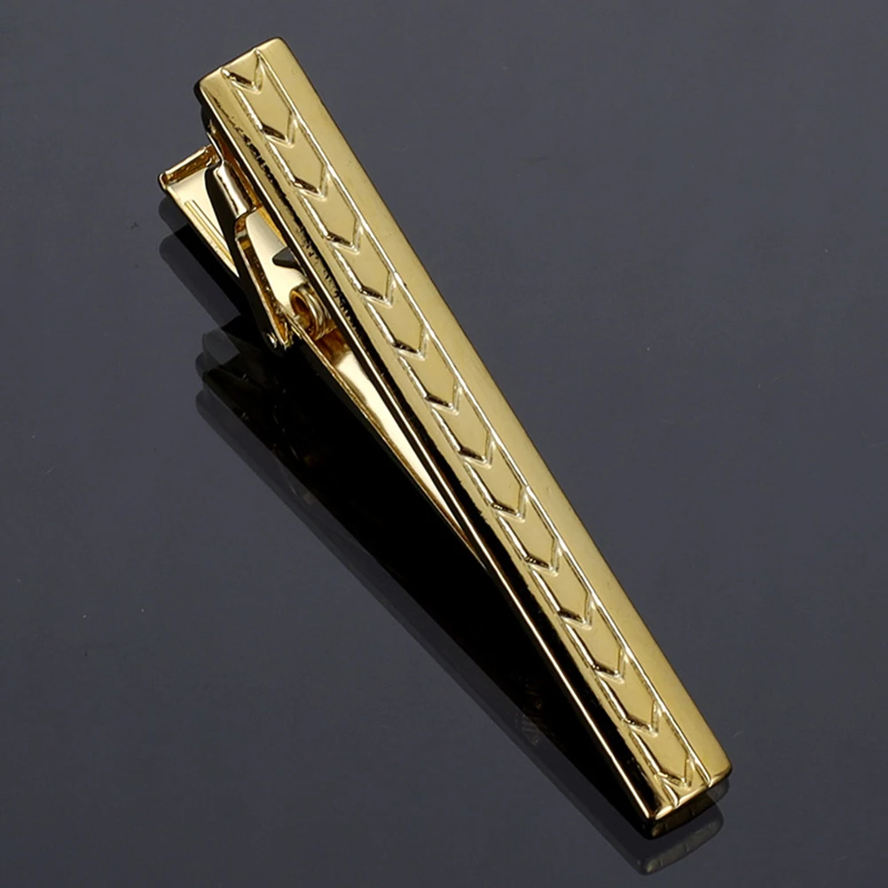 Gold Tie Clip Business Tie Accessory Special Shape Clip Stylish Fashion Accessory Charming Tie Clip For Business Attire