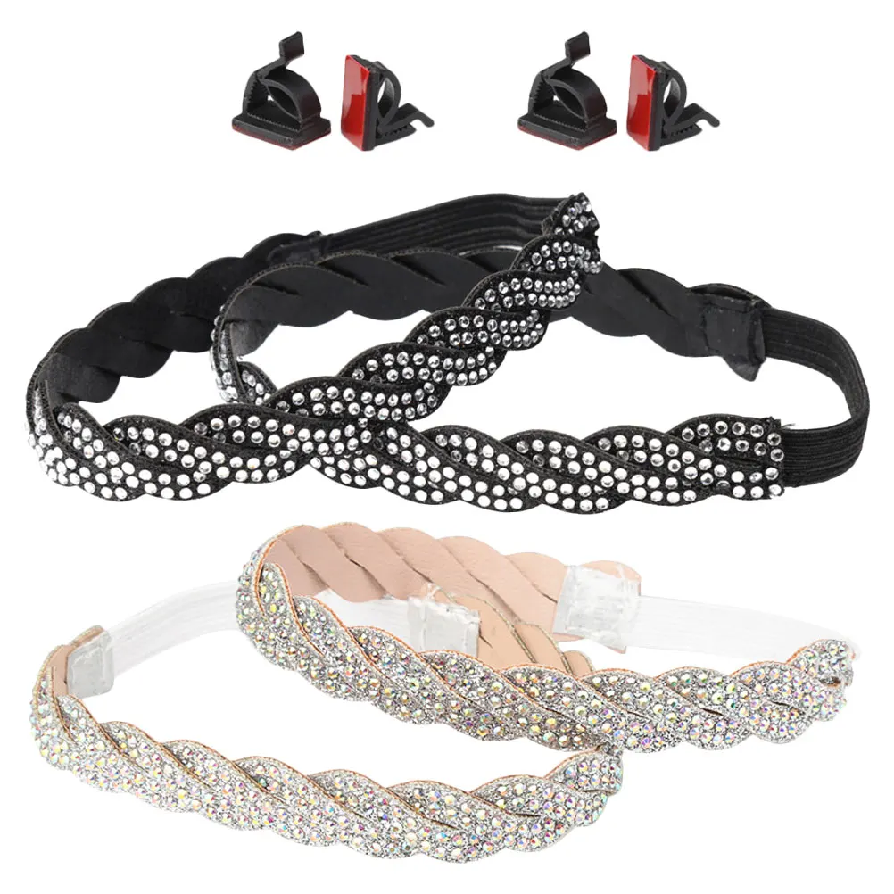 

High Heel Strap Shoelaces Rhinestone Heels Replaceable Elastic Detachable Straps for Shoes