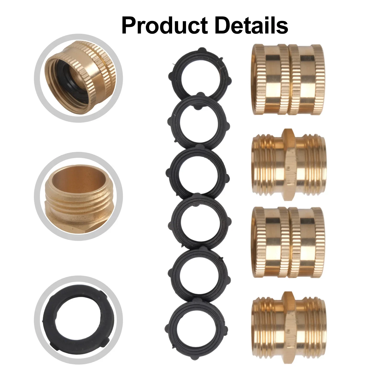 

Hose Connector Garden 3/4 " Female Thread 3/4 " Male Thread Accessories Female To Female Male To Male High Quality