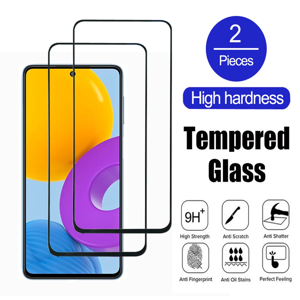 2 шт. закаленное стекло для Samsung Galaxy A41 A42 A51 A52 A53 A54 A55 A71 A72 A73 Защитная пленка для экранаM42 M51 M52 M53 M55 M62 5G Film