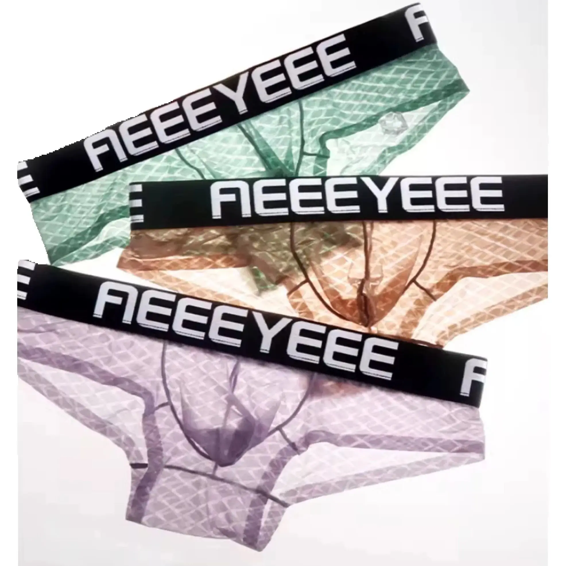 

Shining Boxers underwear man black Red Blue boxer A1991