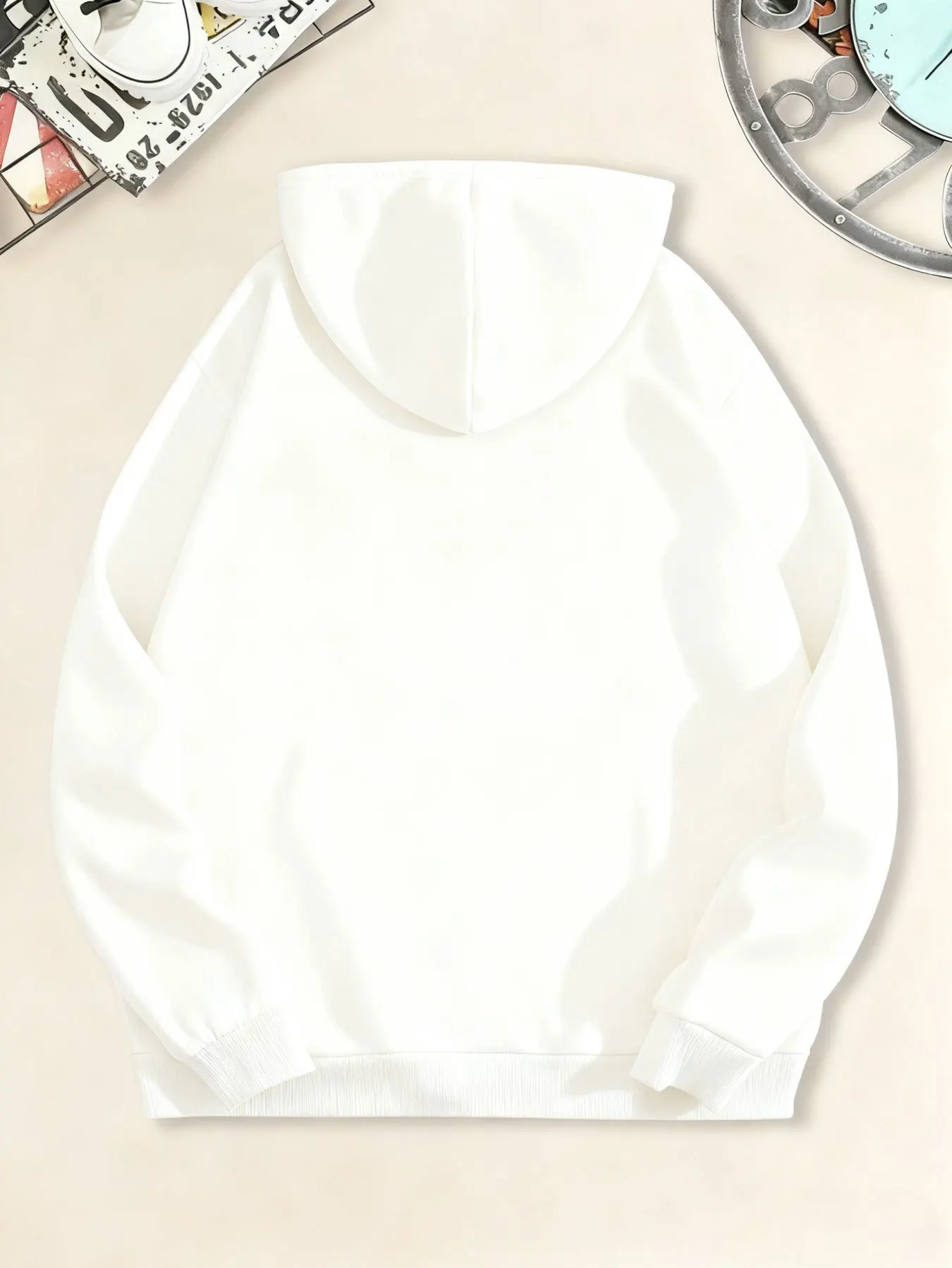 Ladies' Casual Hooded Sweatshirt with Fashionable Printed Patterns And Pockets. Hooded Sweatshirt with Drawstrings, Suitable for Spring, Summer, And Autumn. Comfortable Fabric. Hooded Sweatshirt, Ladies' Clothing