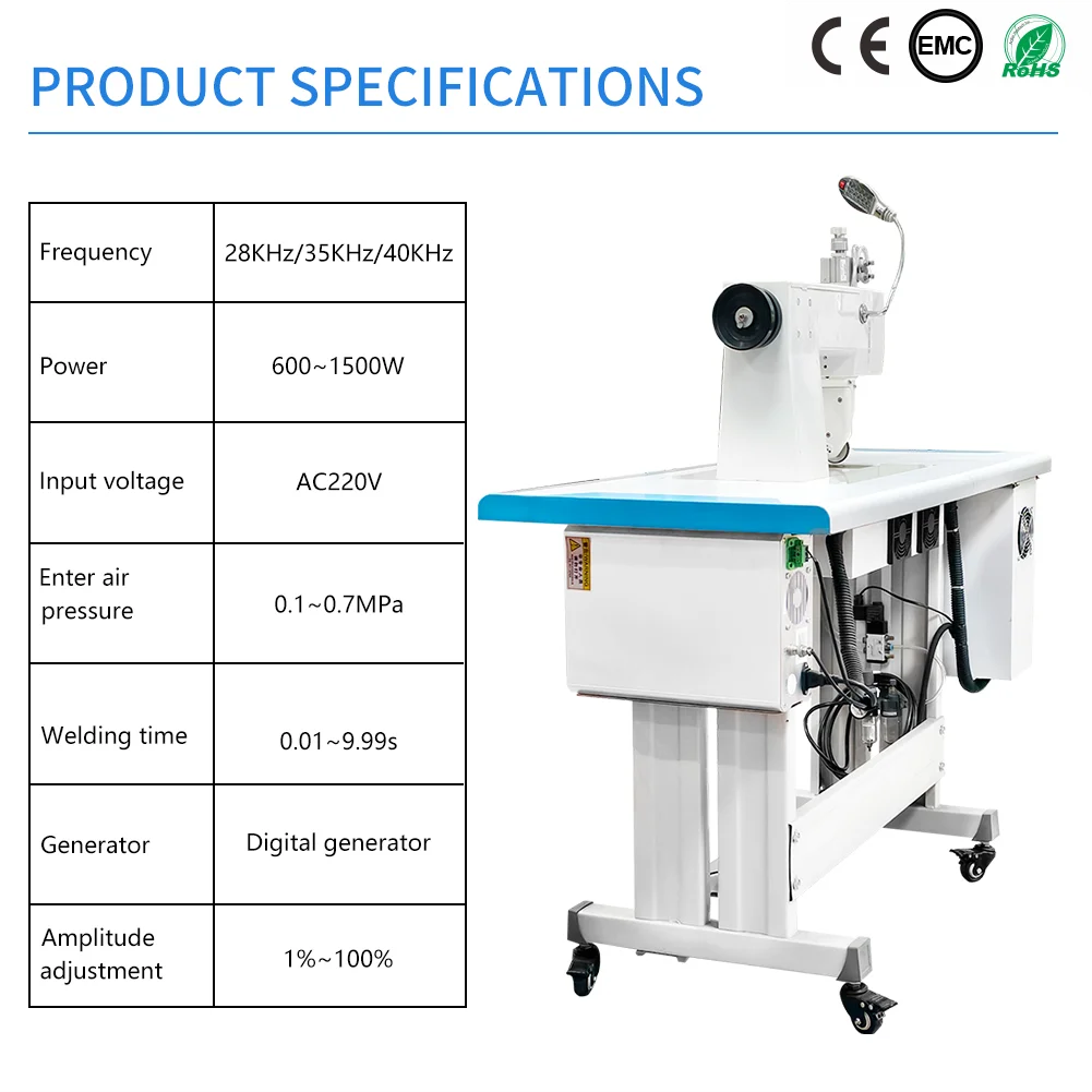 Ultra Performance Manual Home Use Single Needle Sewing Machine New Condition Ultrasonic Motor Engine Textile Bag Non-Woven