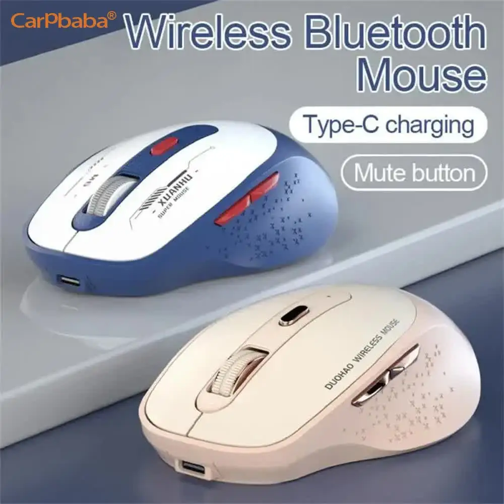 Carpbaba M16 Wireless Mouse 2.4G Wireless Bluetooth Mouse USB Type-c Rechargeable Silent Office Mouse 1200dpi Optical 6 Buttons